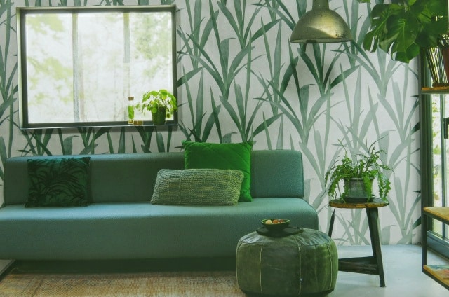 broad leaf grass wallpaper